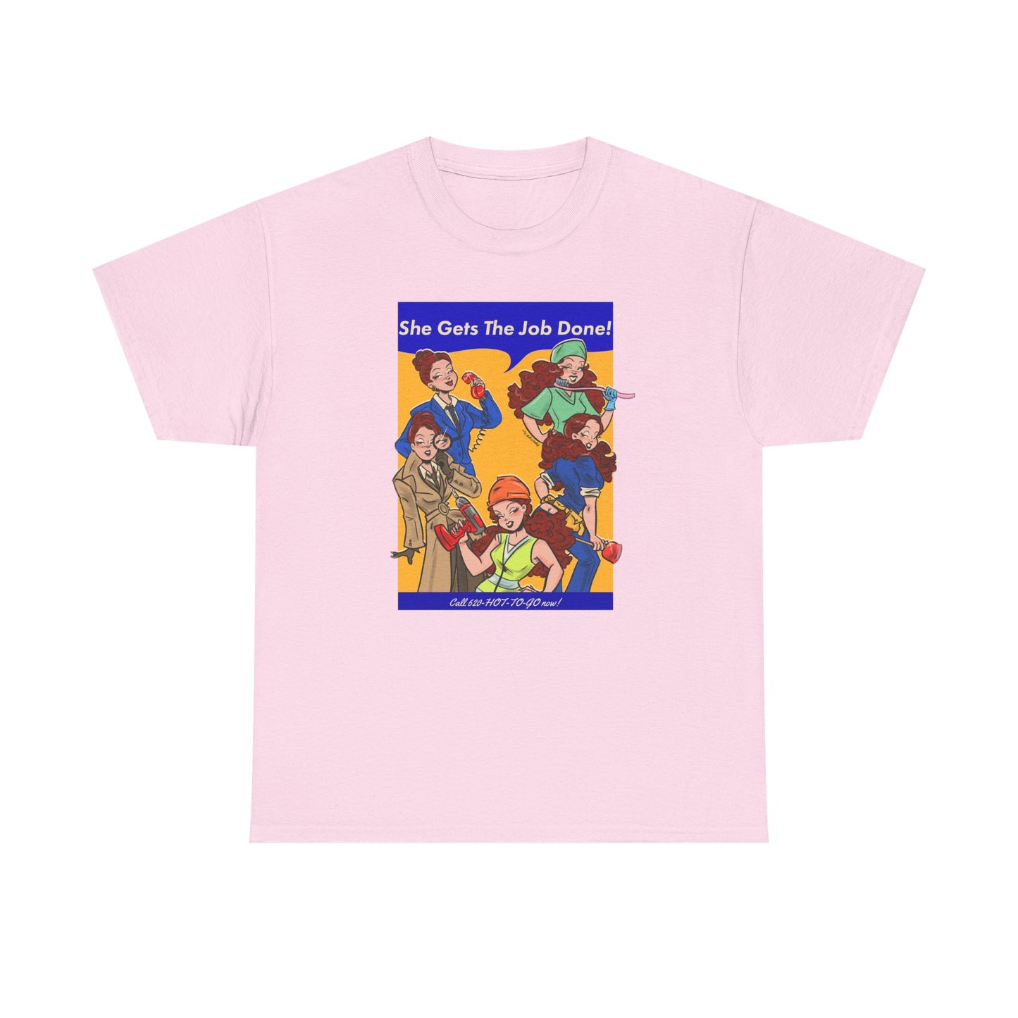 Job Done Unisex Tee by Alpacalypse Art