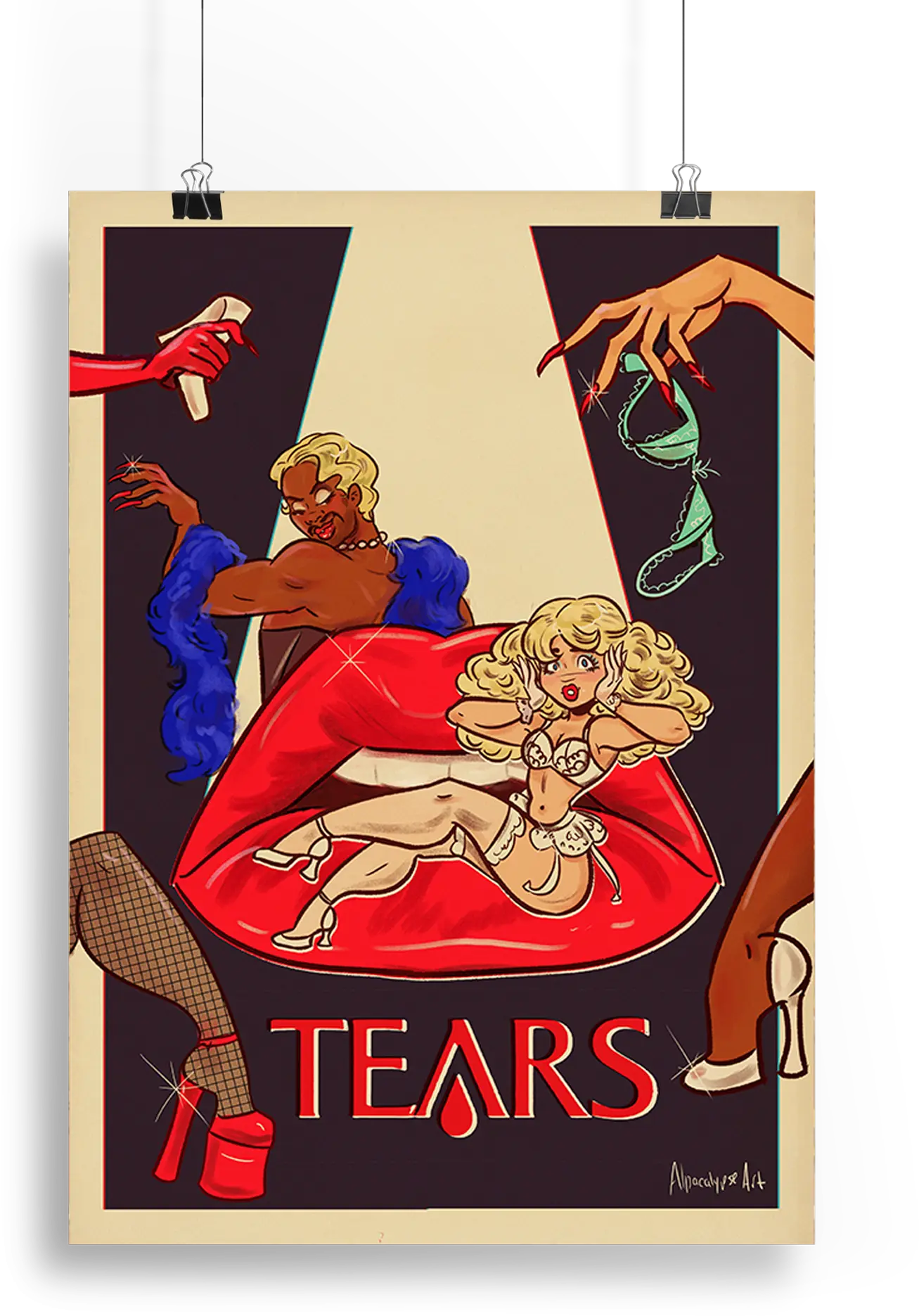 Sabrina Horror Show Art Print Alpacalypse Art