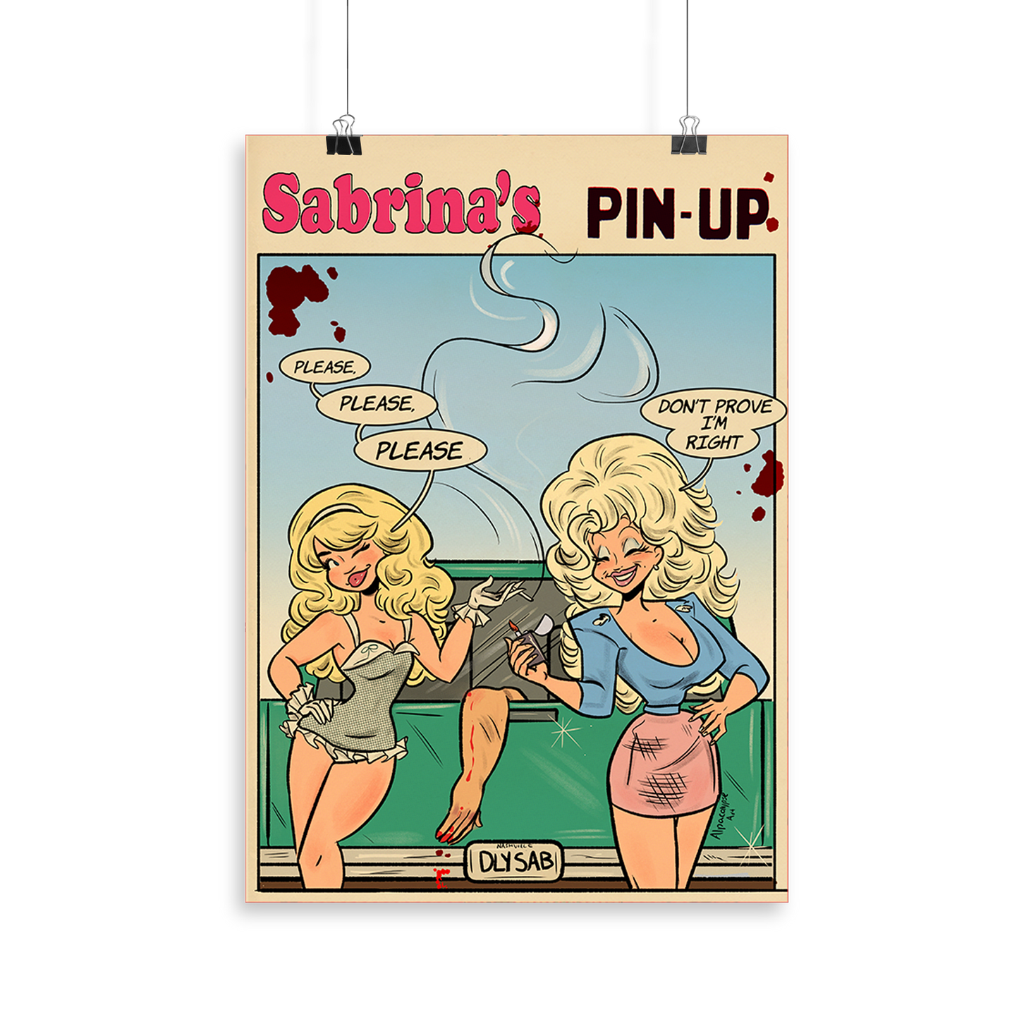 Sabrina's Pin Up Art Print