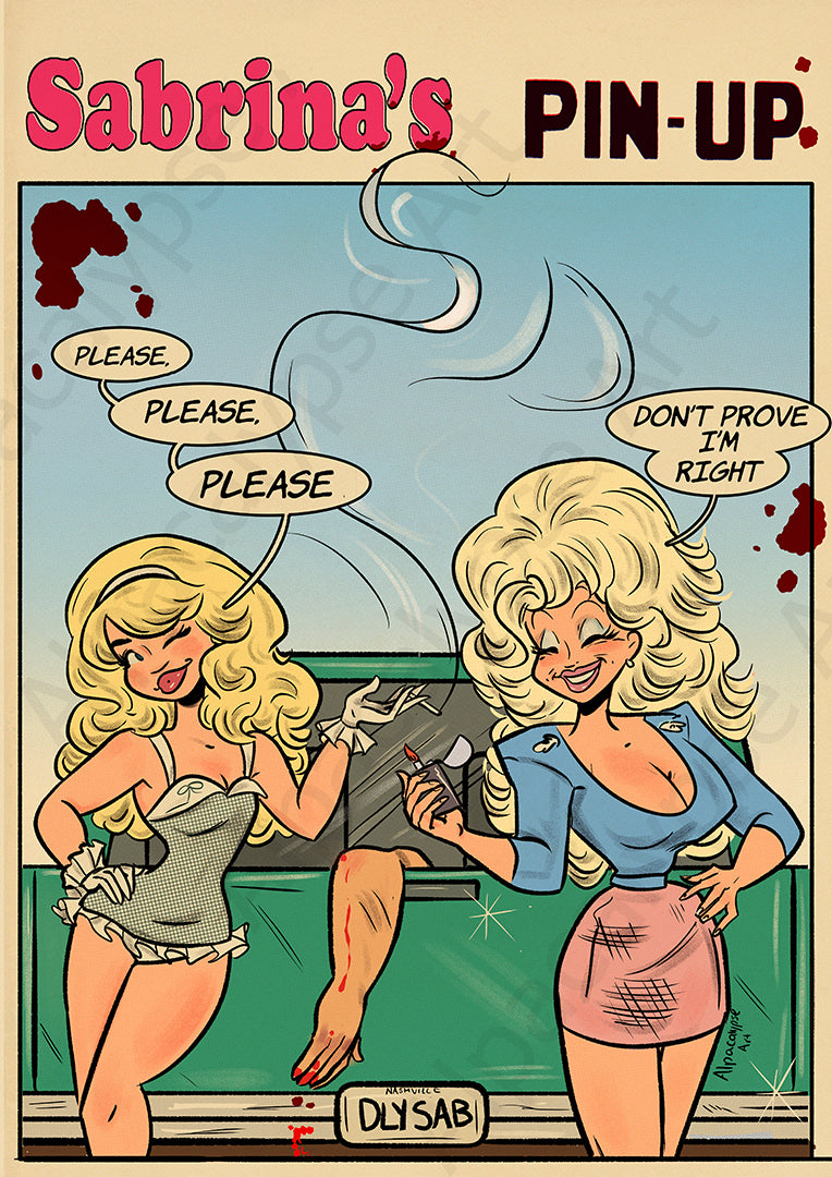 Sabrina's Pin Up Art Print