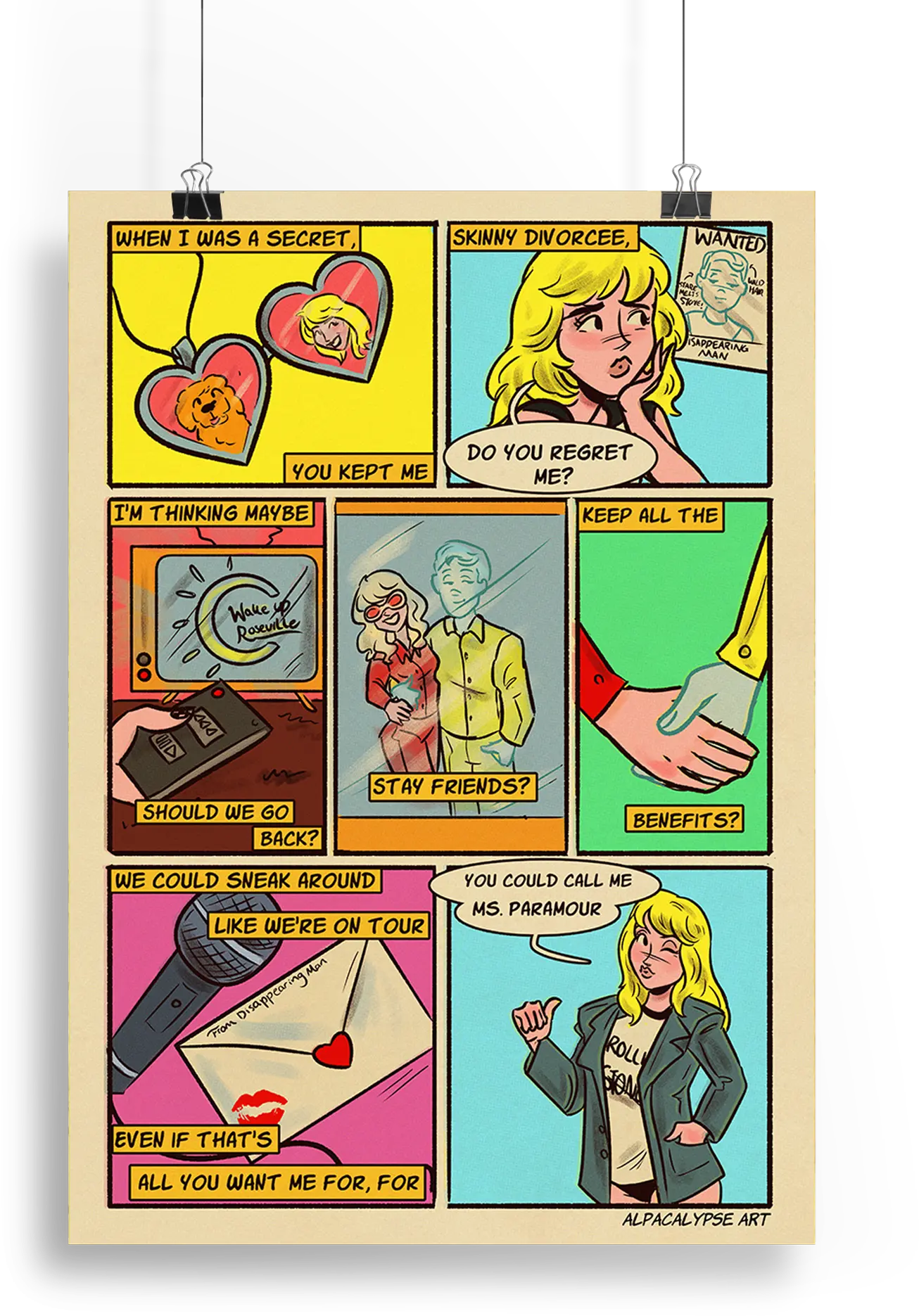Hayley Williams Comic Strip Print Alpacalypse Art