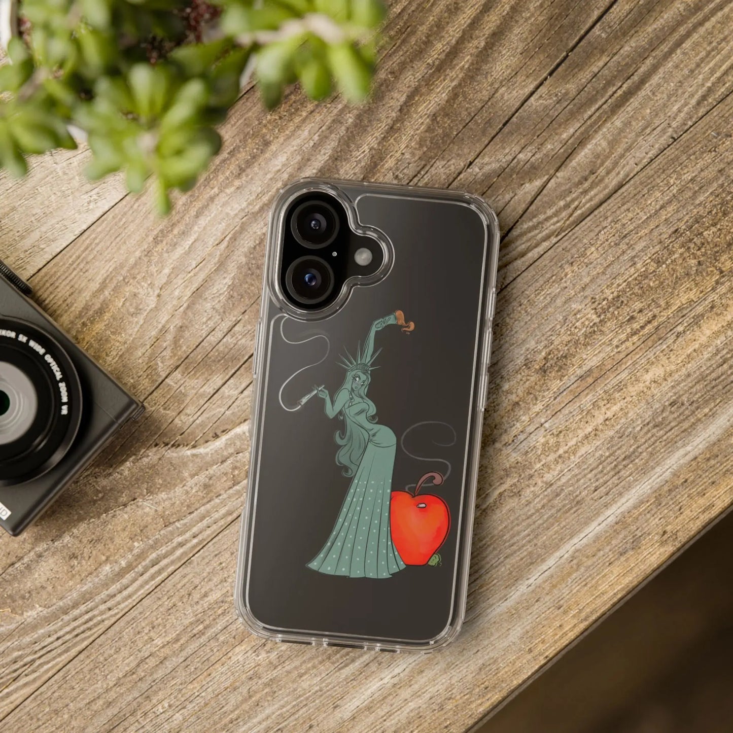 Chappell NYC Clear Phone Case Alpacalypse Art