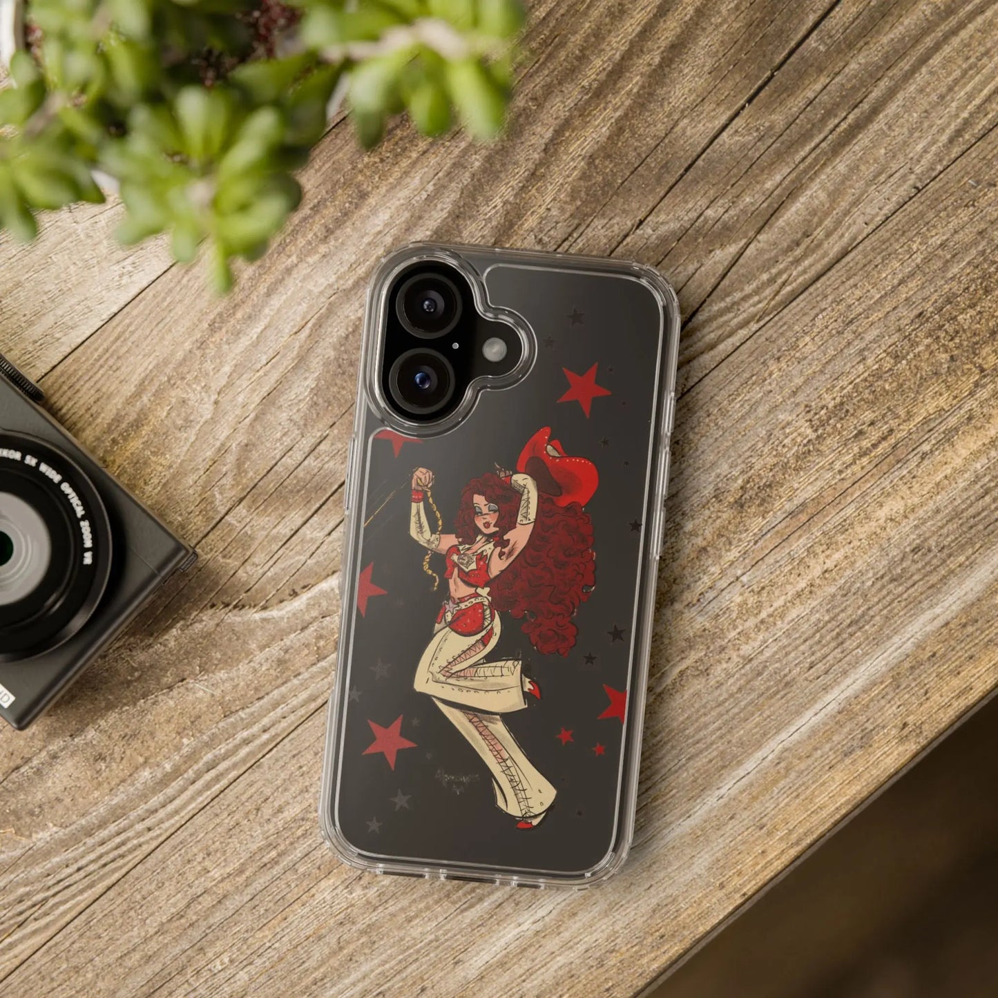 Chappell Cowboy Clear Phone Case Alpacalypse Art