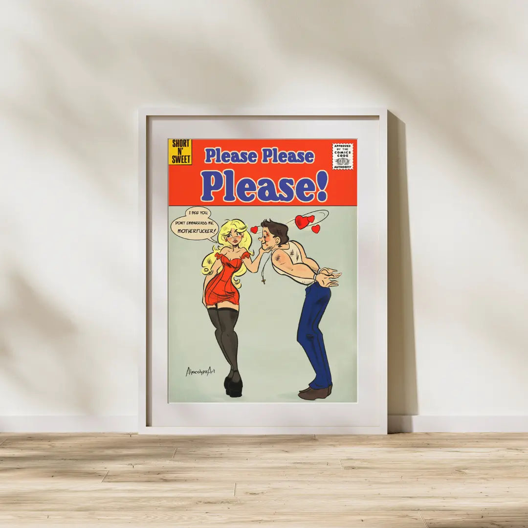 Please Please Please Art Print Alpacalypse Art