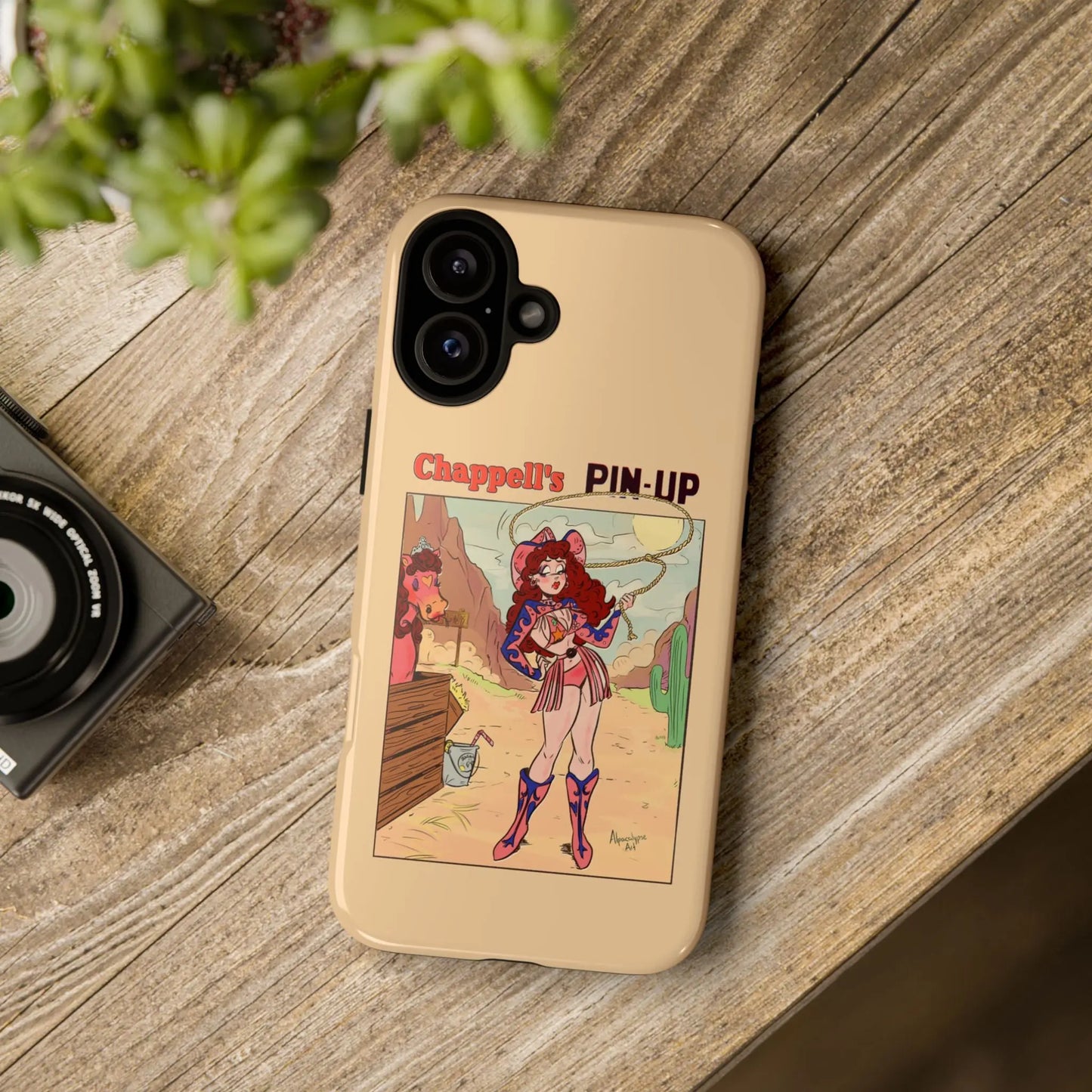 Chappell's Pin Up Phone Case Alpacalypse Art