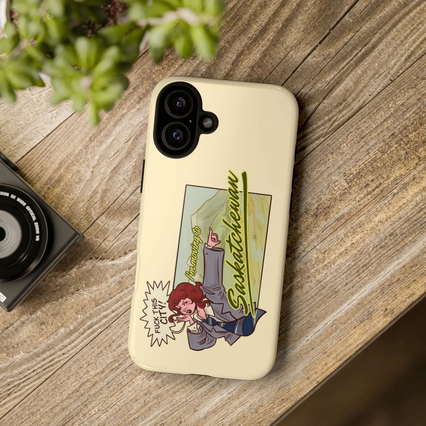 Fuck This City Phone Case Alpacalypse Art