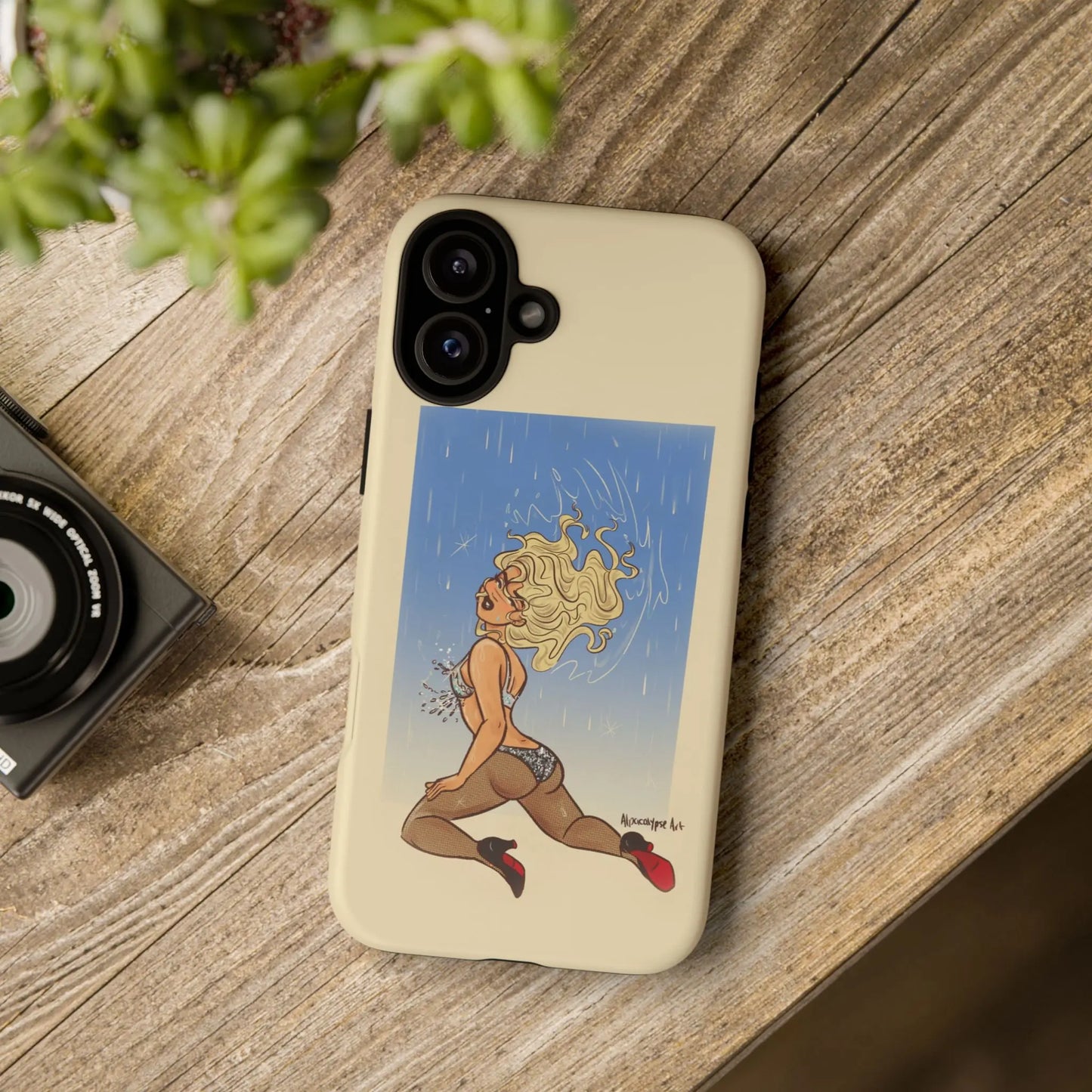 Rain Tears Phone Case Alpacalypse Art