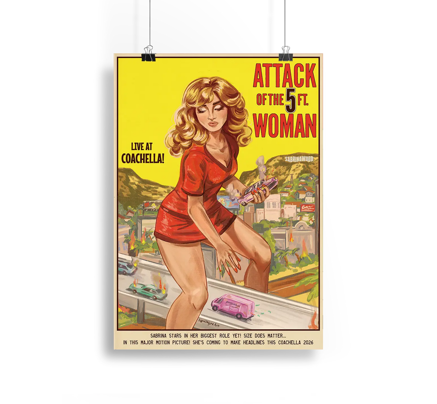 5ft Woman Print Alpacalypse Art