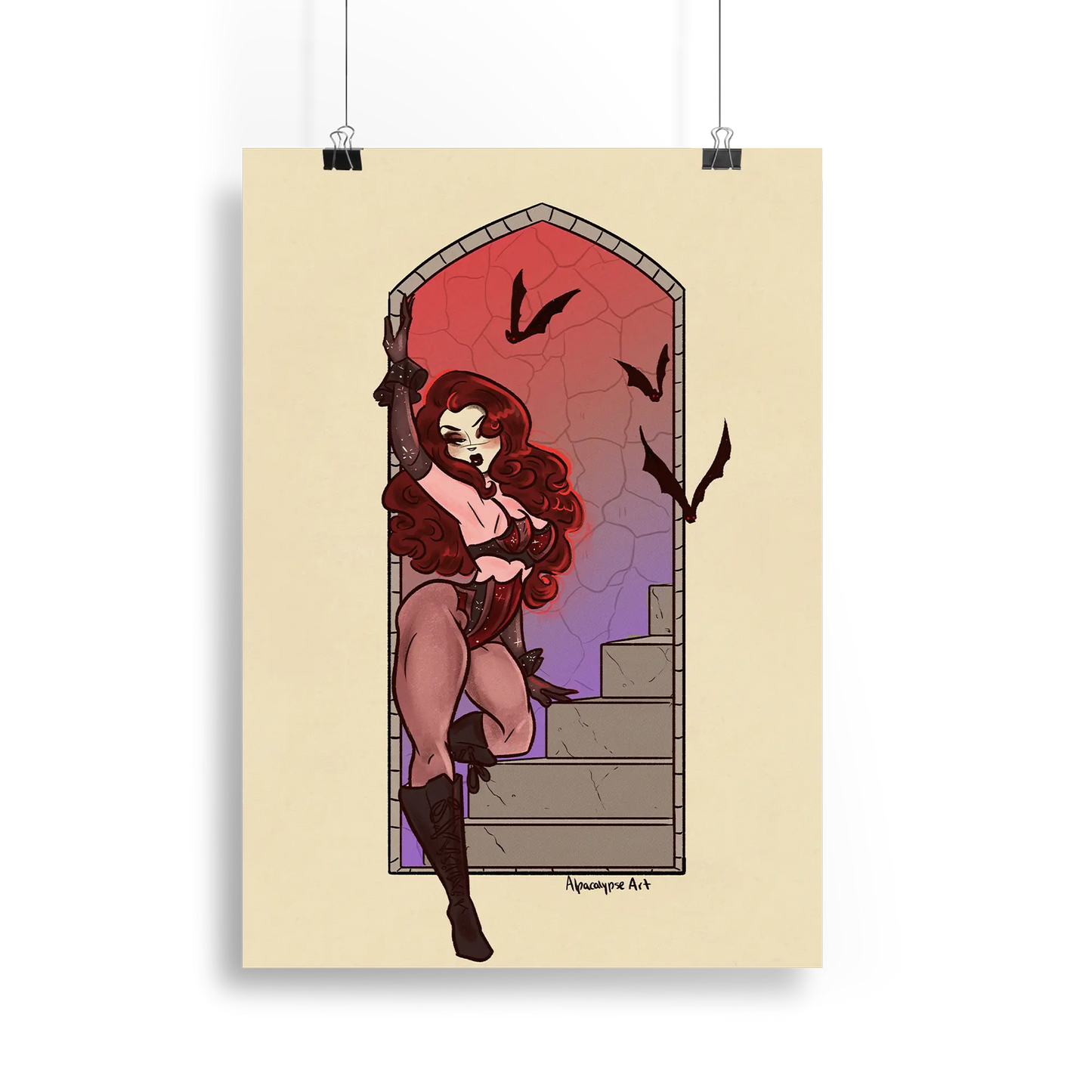 Vampire Chappell Print Alpacalypse Art