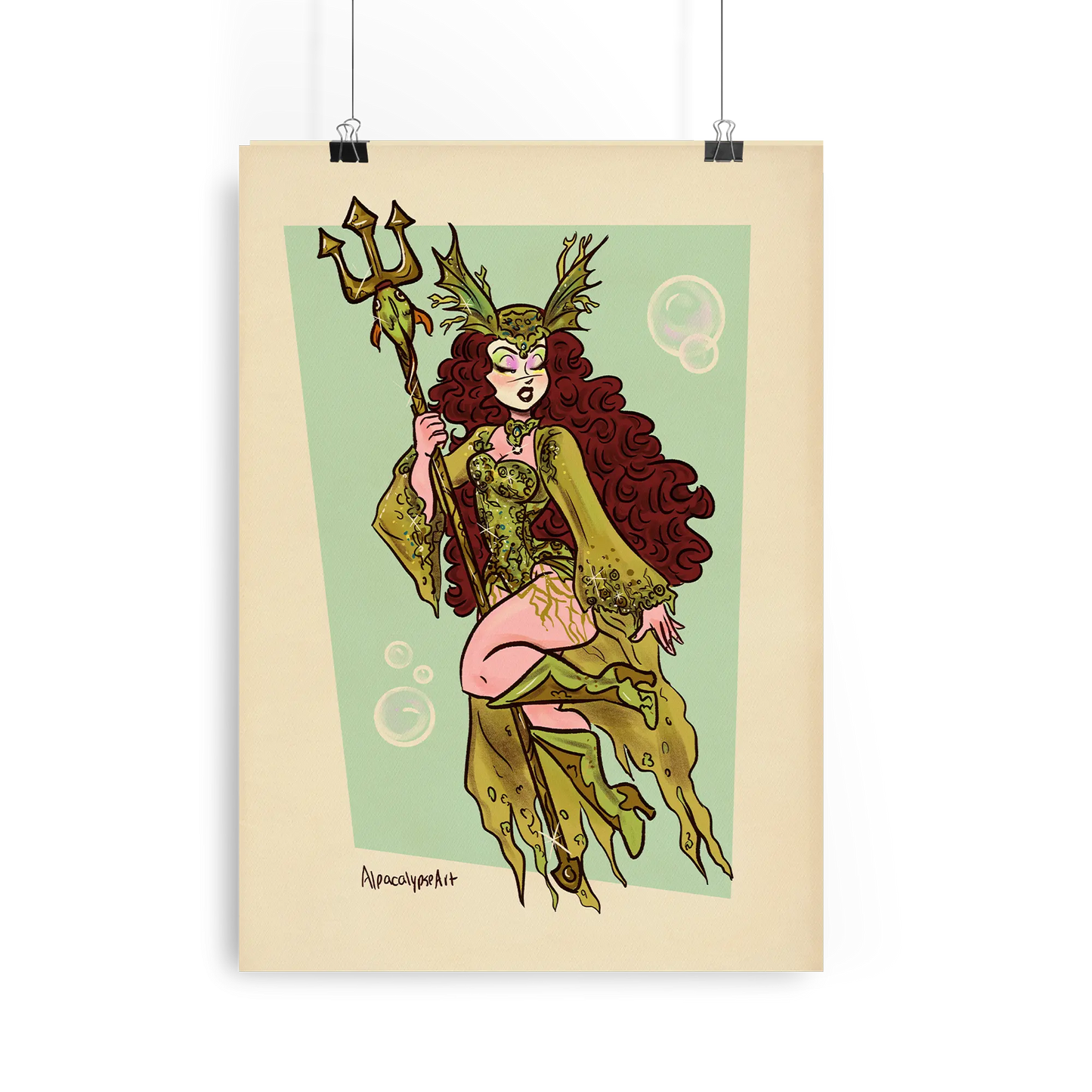 Mermaid Chappell Print Alpacalypse Art