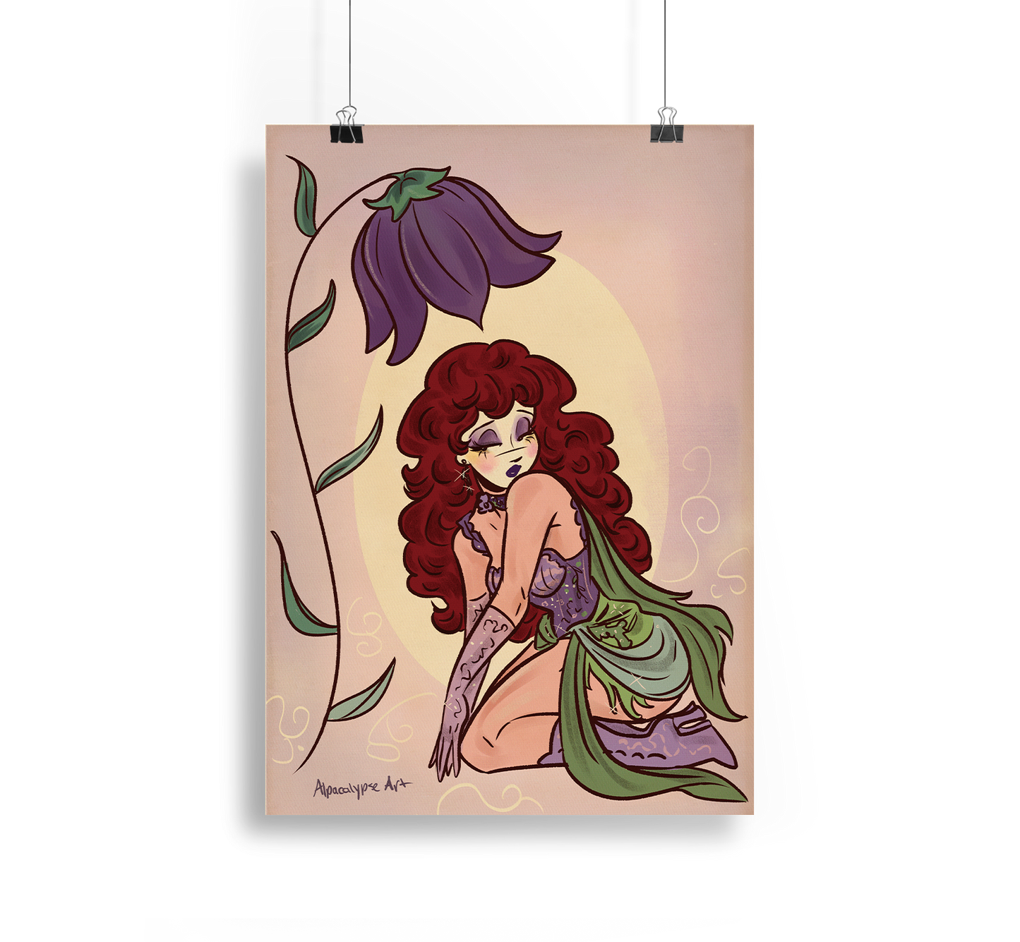 Chappell Girl Art Print Alpacalypse Art