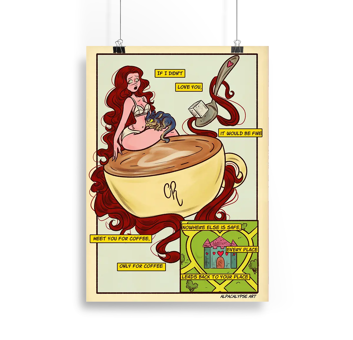 Coffee Comic Chappell Print Alpacalypse Art