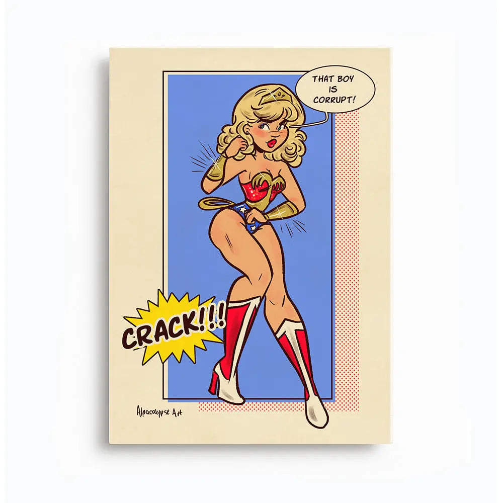 Sabrina Crack Print Alpacalypse Art