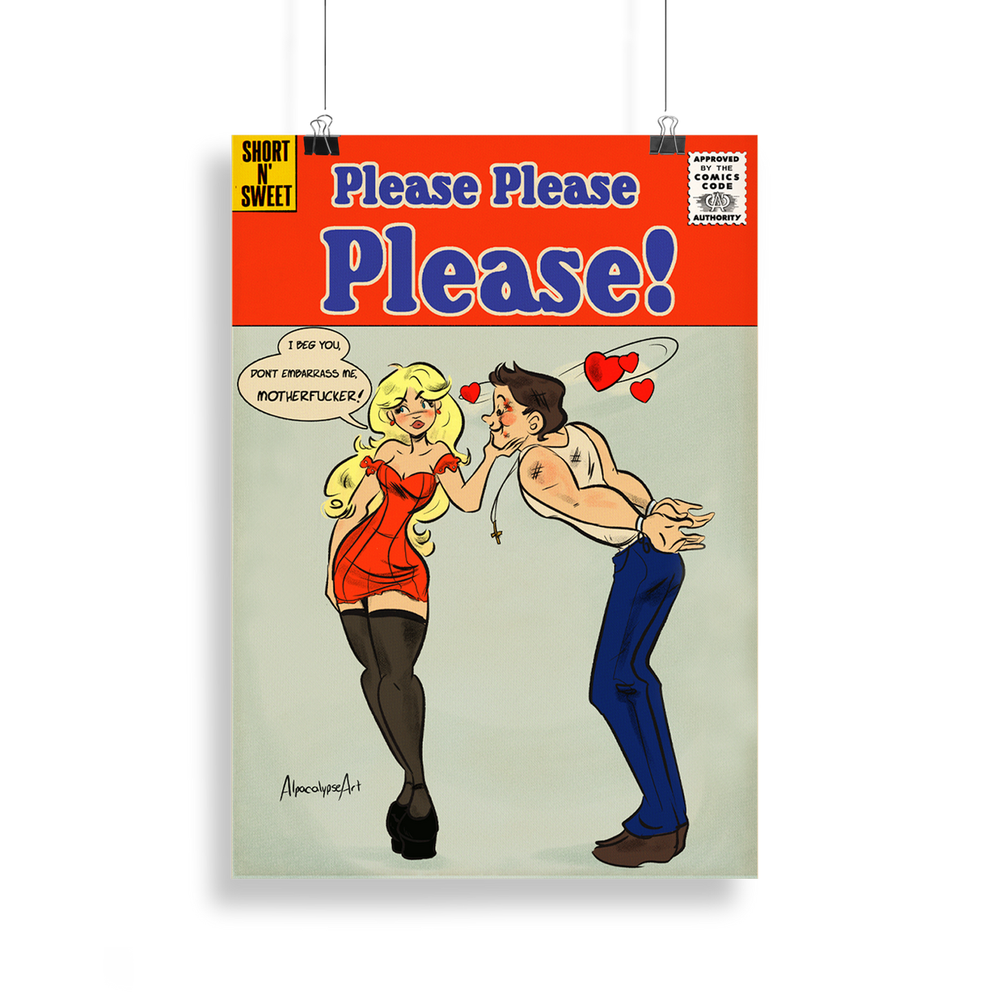 Please Please Please Art Print
