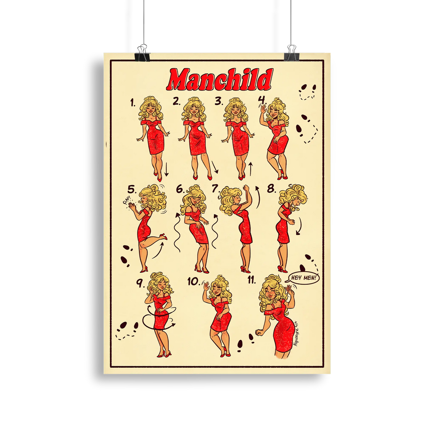 Manchild Art Print Alpacalypse Art