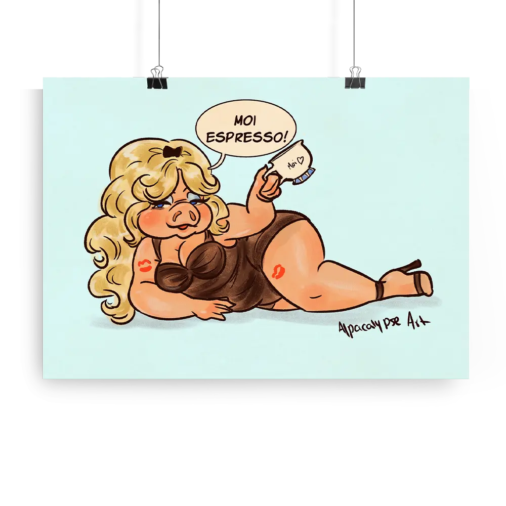 Miss Piggy Print Alpacalypse Art