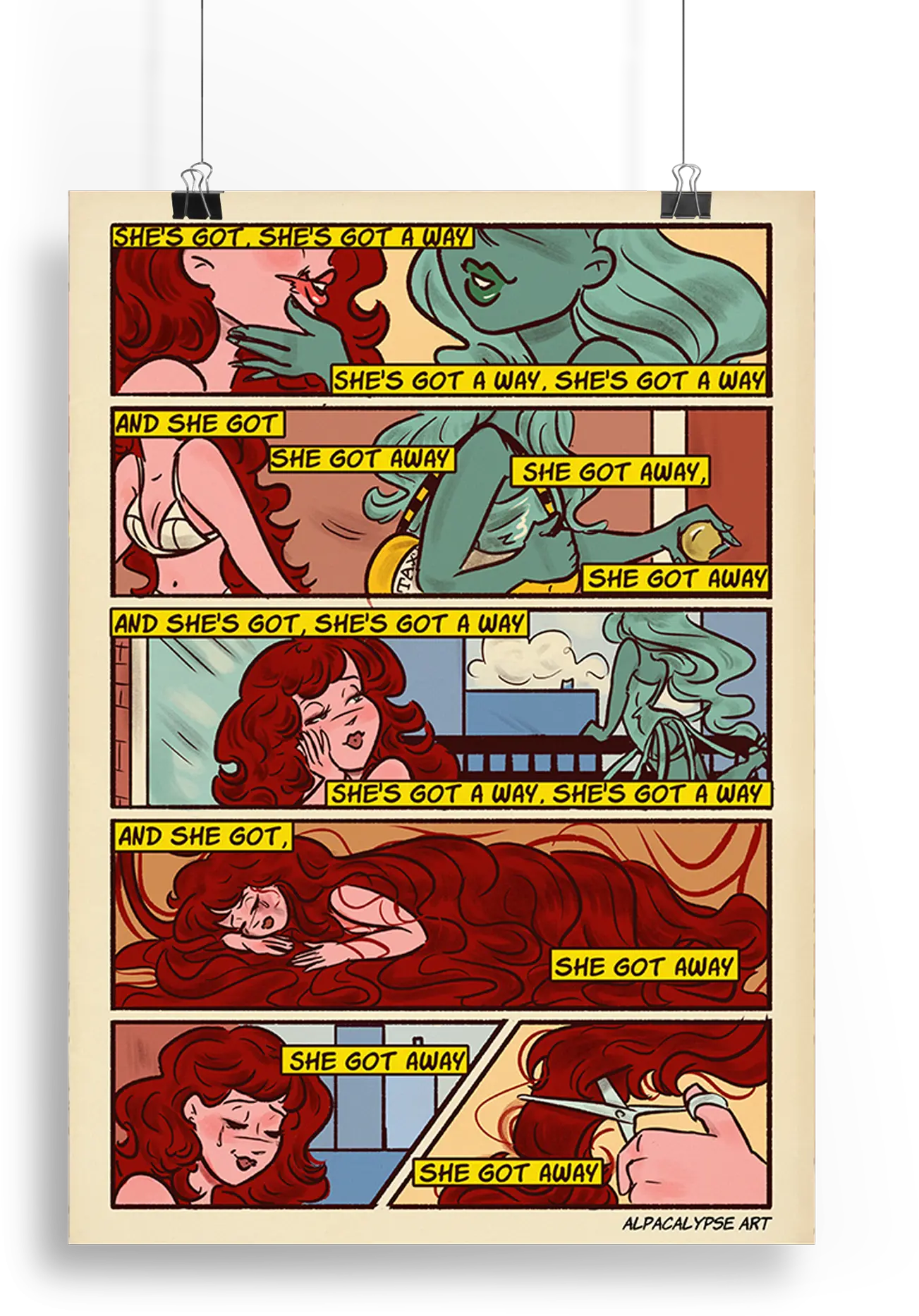 Subway Comic Art Print (Page 6) Alpacalypse Art