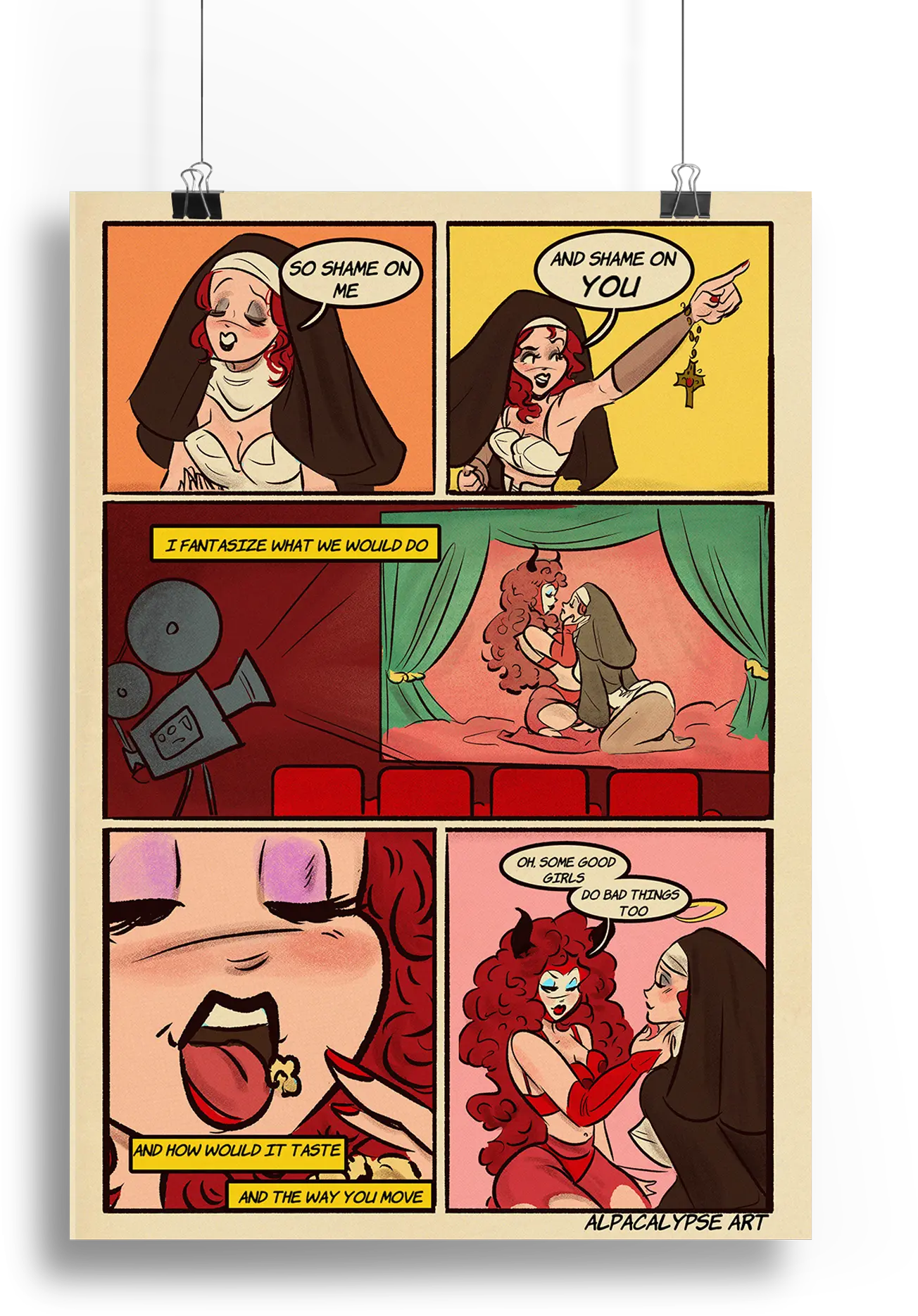 Guilty Pleasures Comic Art Print (Page 3) Alpacalypse Art