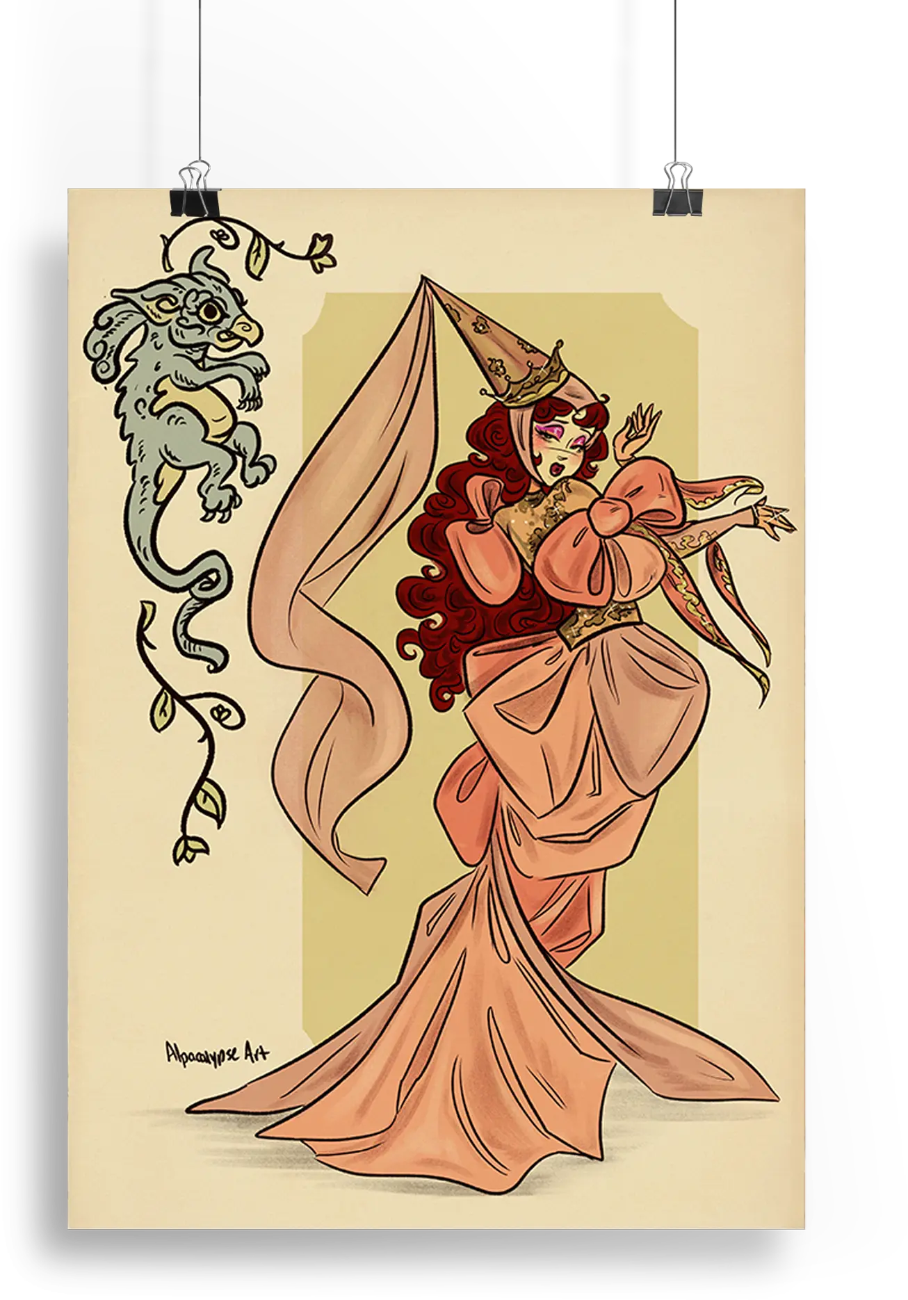 KC Princess Chappell Print Alpacalypse Art