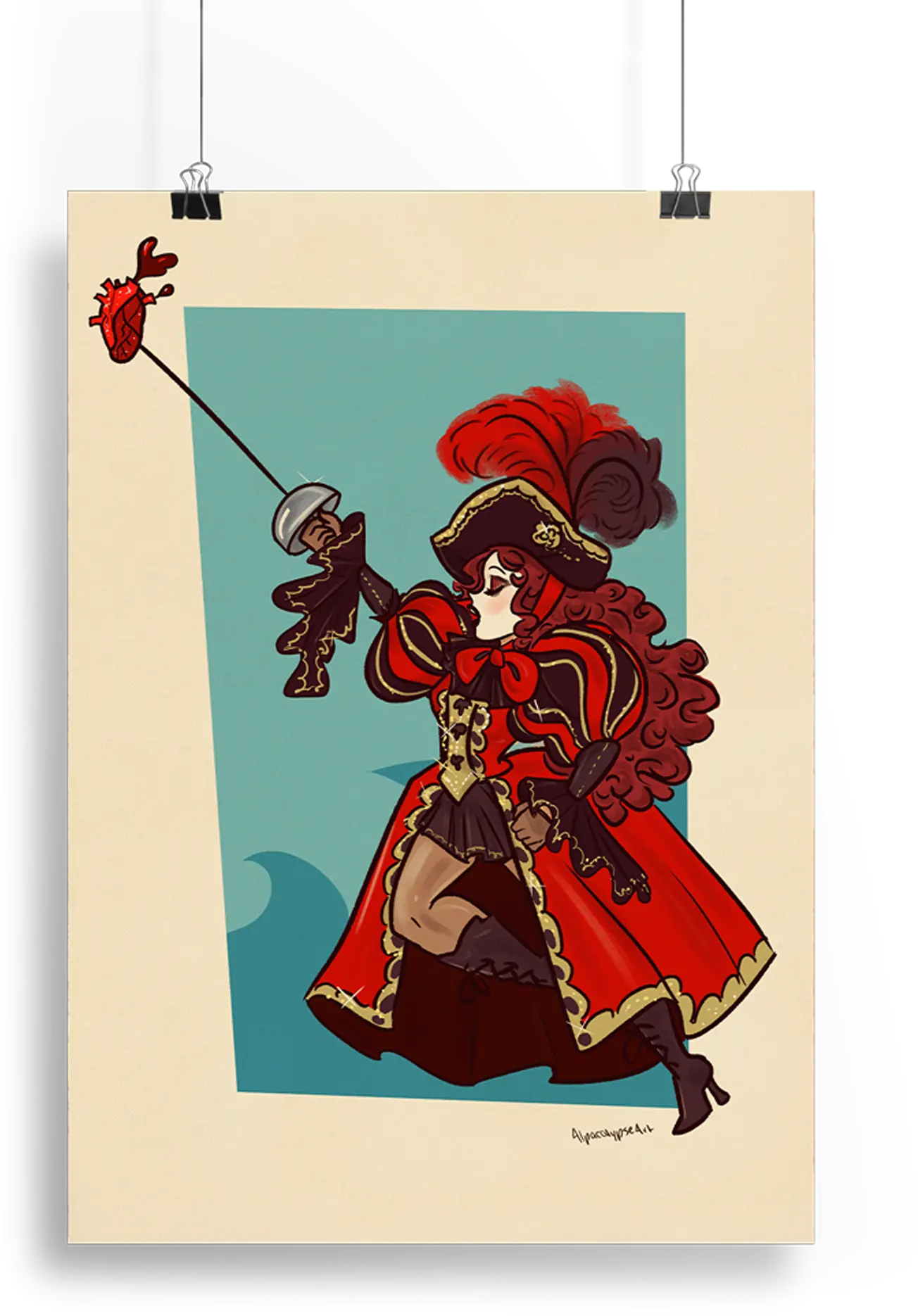 Chappell Pirate Print Alpacalypse Art