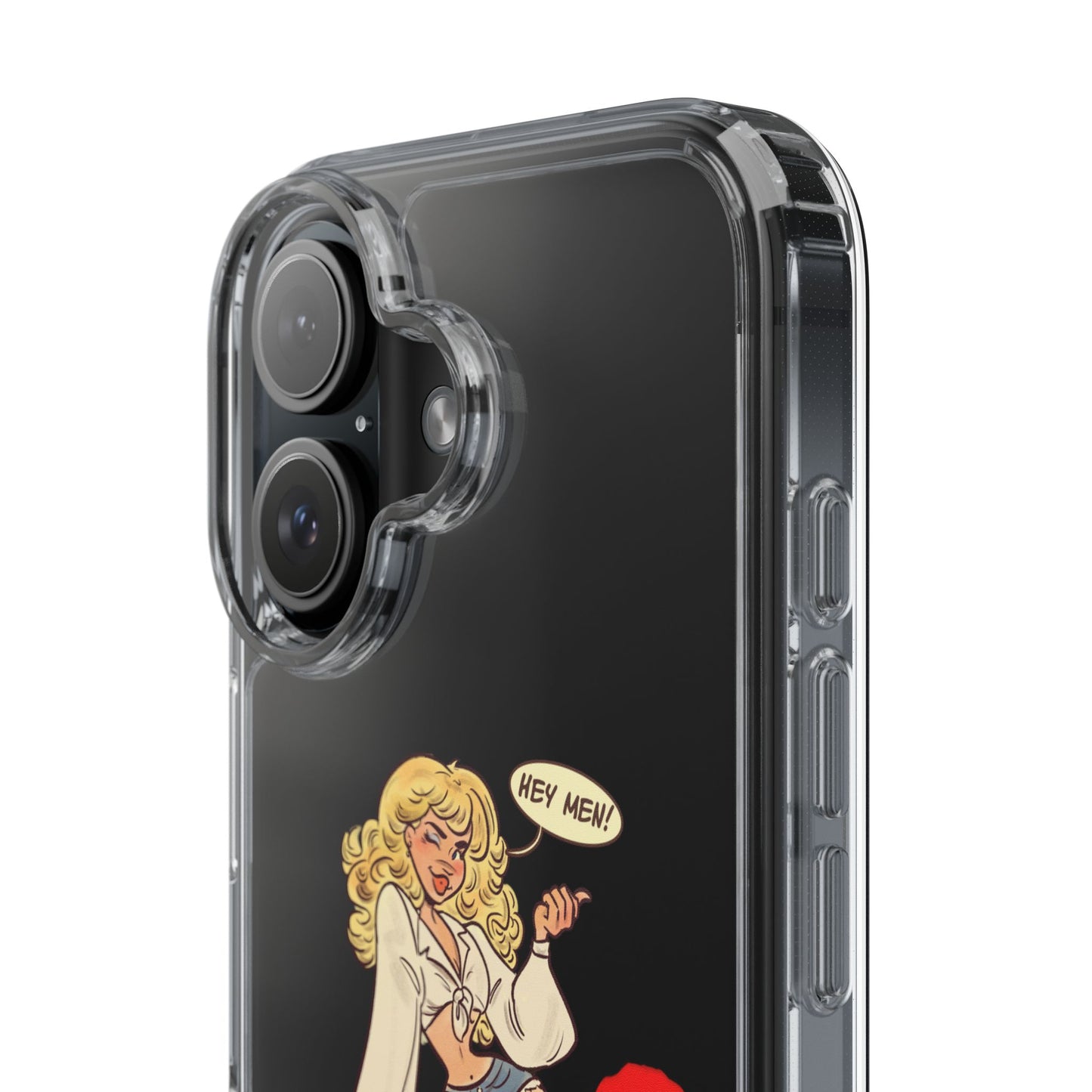 Hey Men Clear Phone Case