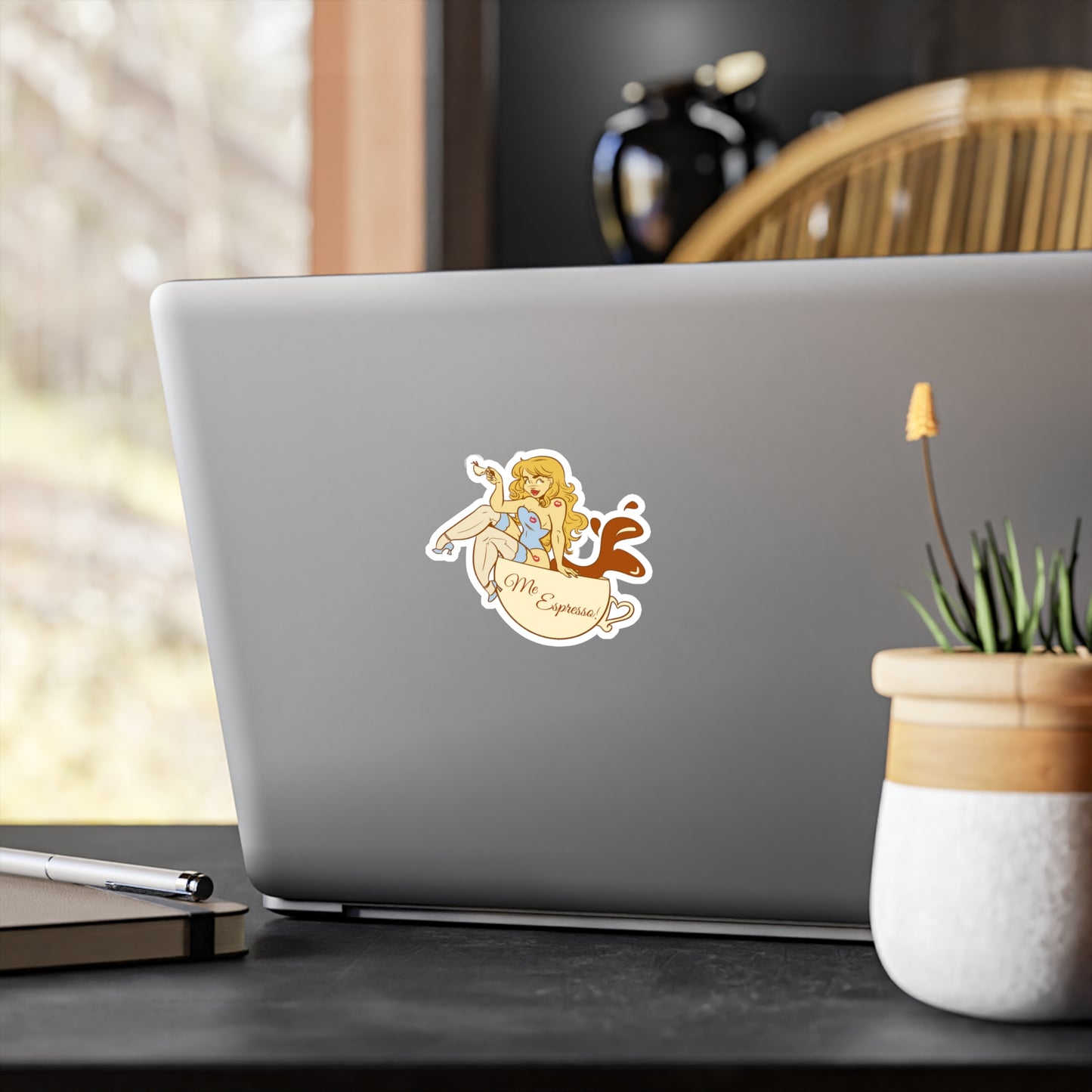 Espresso Vinyl Kiss-Cut Sticker