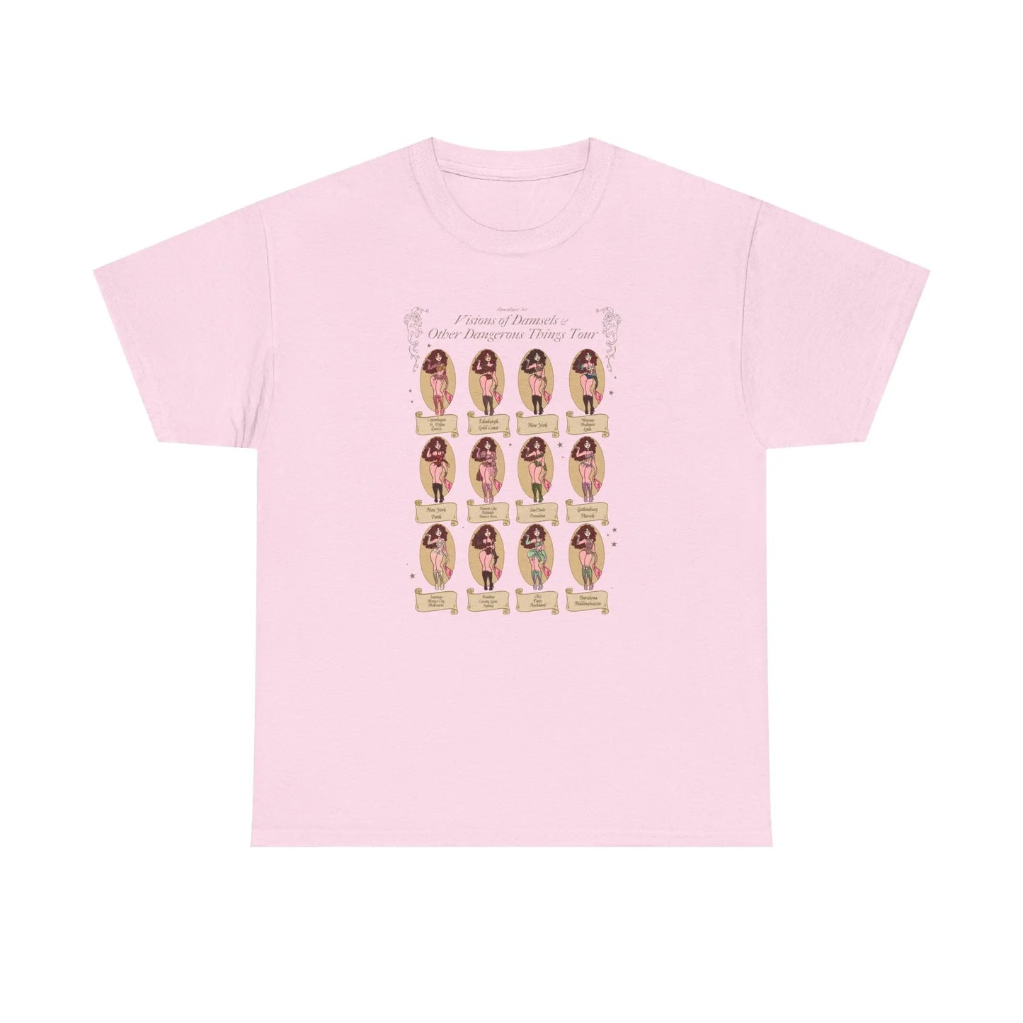 Visions of Damsels and Other Dangerous Things T-Shirt — Chappell Roan Tee Alpacalypse Art