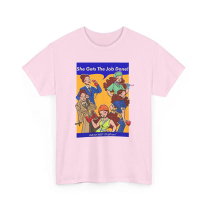 Job Done Unisex Tee by Alpacalypse Art Alpacalypse Art