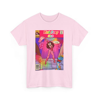 Pink Pony Club Unisex Tee by Alpacalypse Art