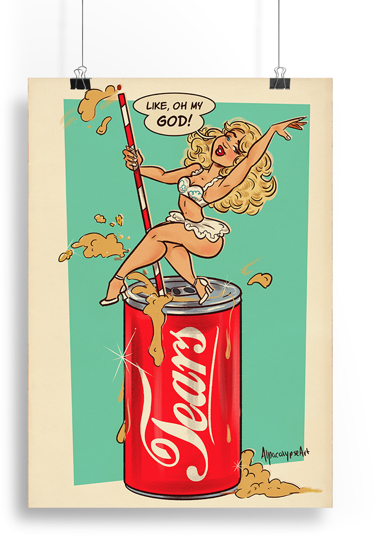 Sabrina Tears Soda Art Print