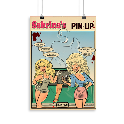 Sabrina's Pin Up Art Print