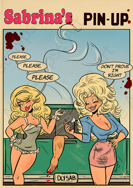 Sabrina's Pin Up Art Print
