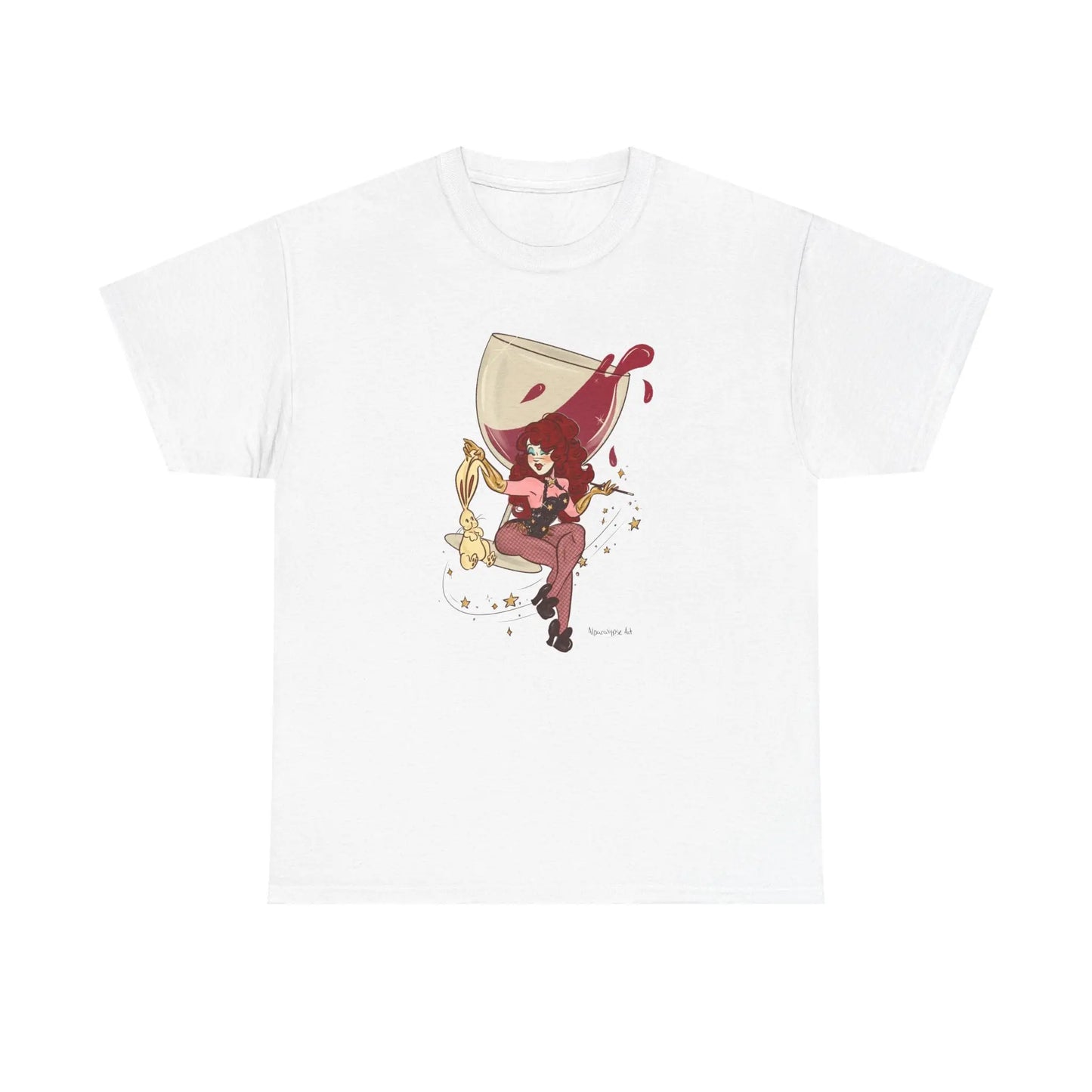 Chappell Pin Up Unisex Tee Alpacalypse Art