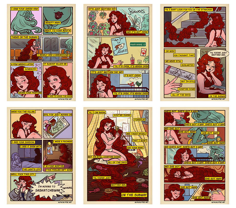 Subway Comic Art Print Bundle (All Pages)