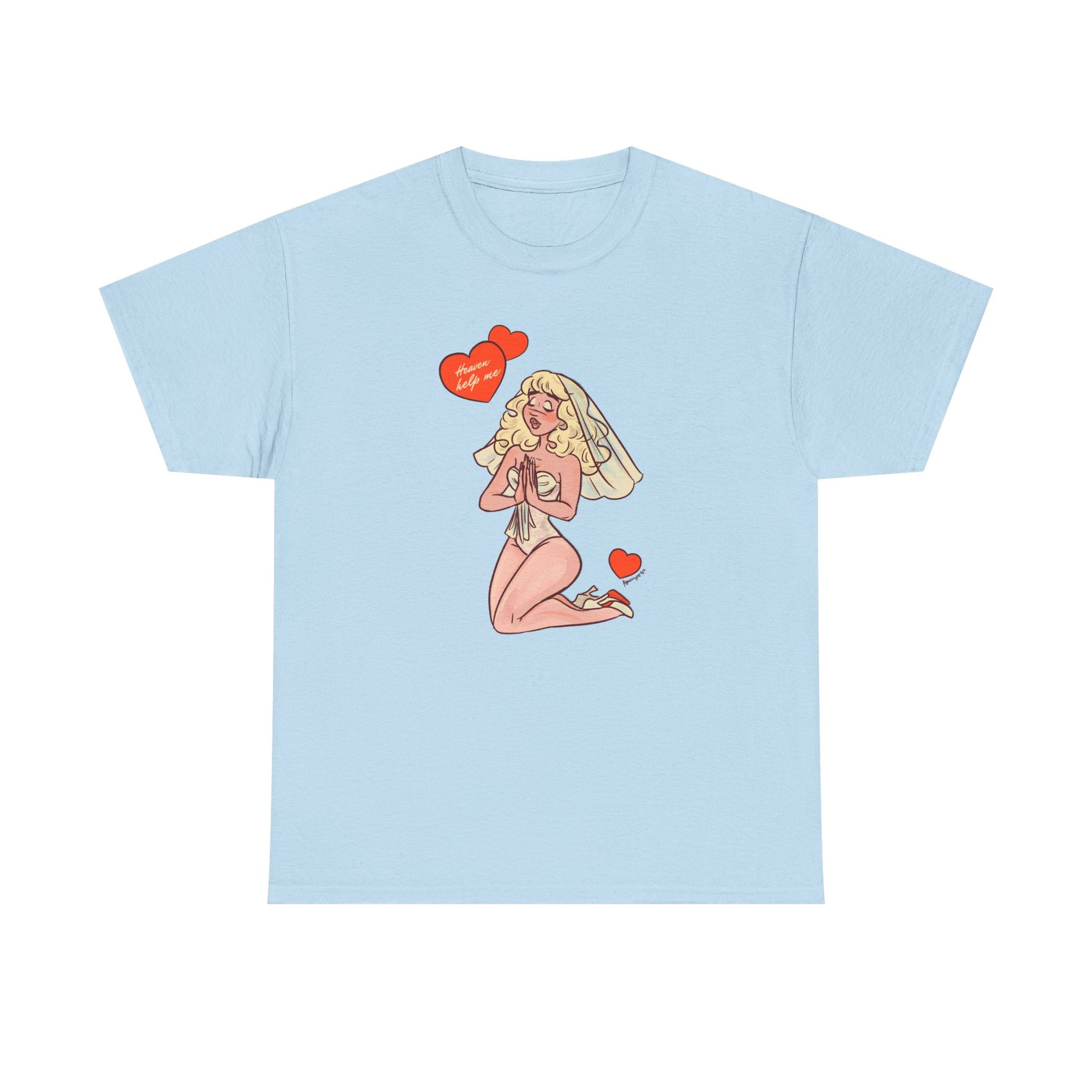 Sabrina Carpenter's Heaven Help Me Unisex Tee Printify