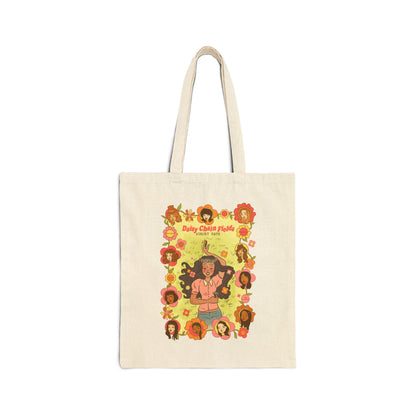Daisy Chain Festival Eco-Friendly Tote Bag, Retro Bag Printify