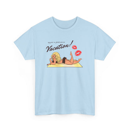 Vacation Unisex Tee by Alpacalypse Art