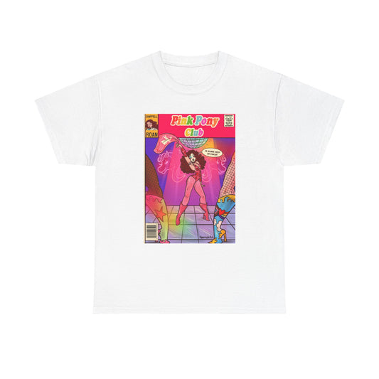 Pink Pony Club Unisex Tee by Alpacalypse Art