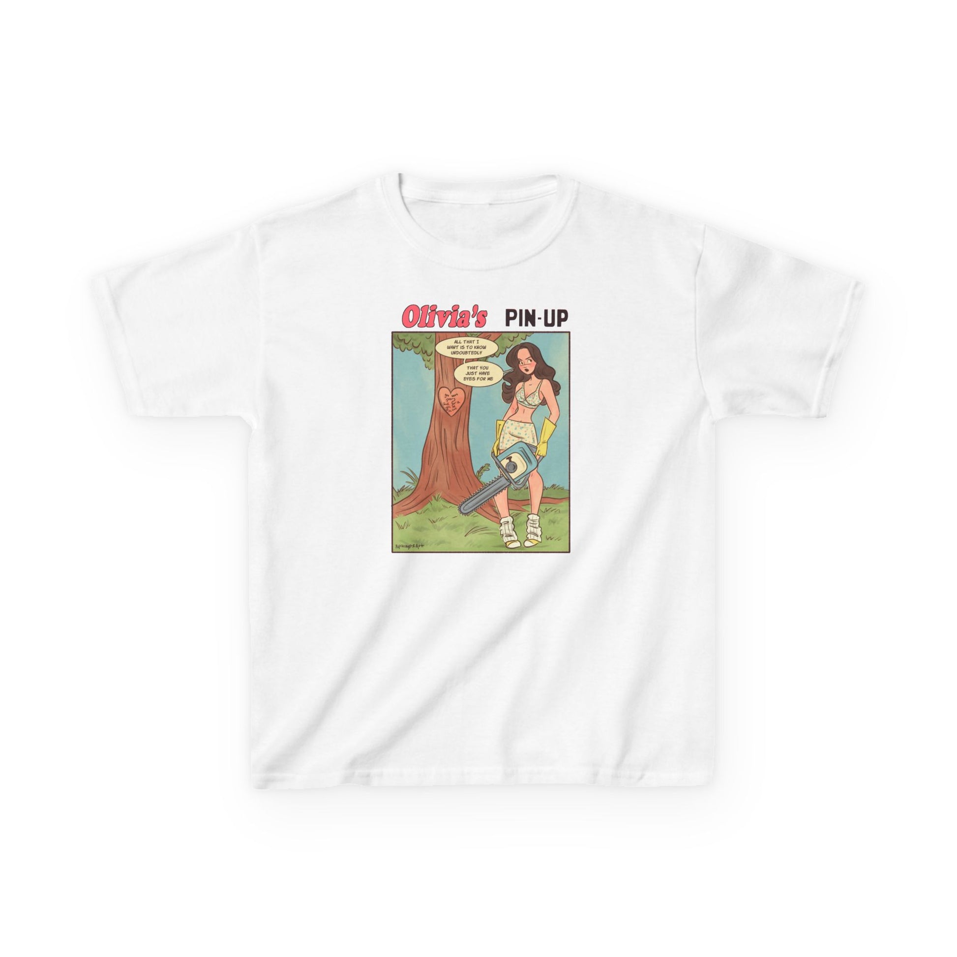 Olivia's Pin Up Baby Tee Printify