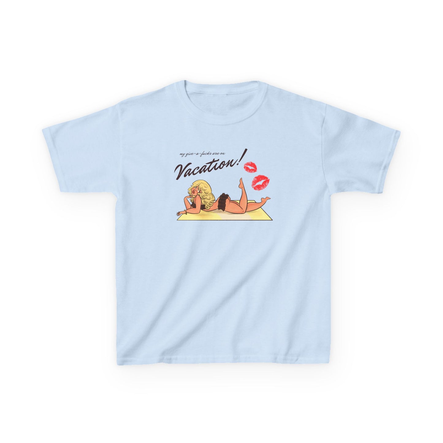 Vacation Baby Tee by Alpacalypse Art