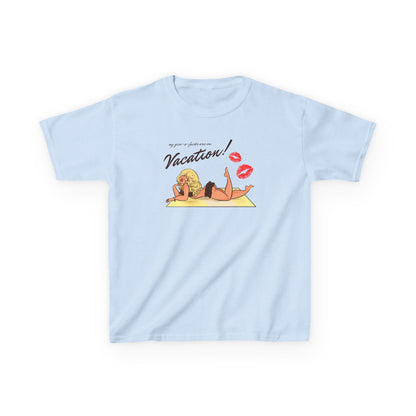 Vacation Baby Tee by Alpacalypse Art