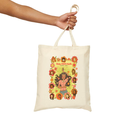 Daisy Chain Festival Eco-Friendly Tote Bag, Retro Bag Printify