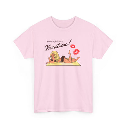 Vacation Unisex Tee by Alpacalypse Art