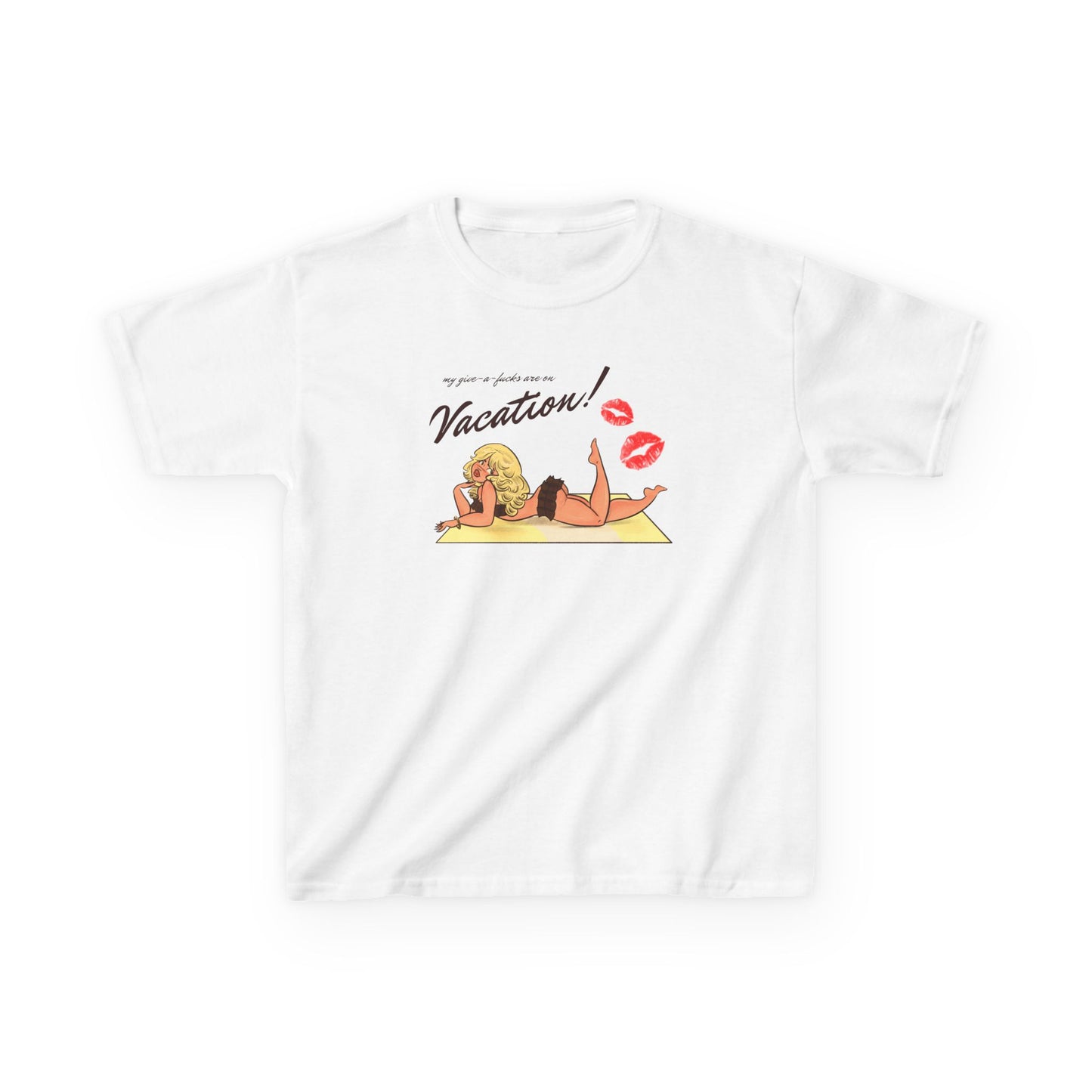 Vacation Baby Tee by Alpacalypse Art