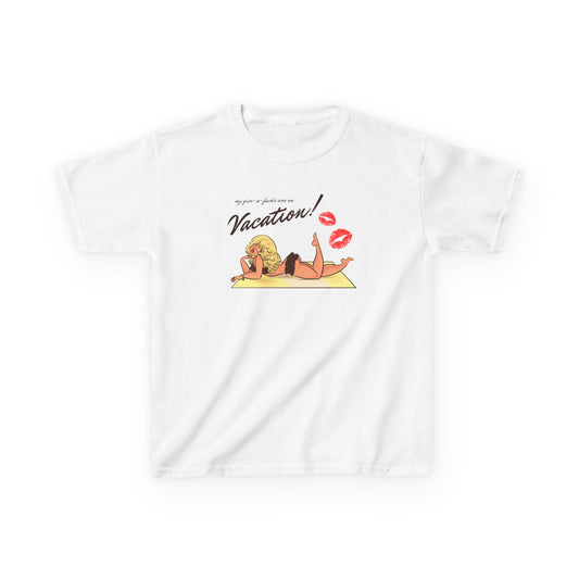 Vacation Baby Tee by Alpacalypse Art