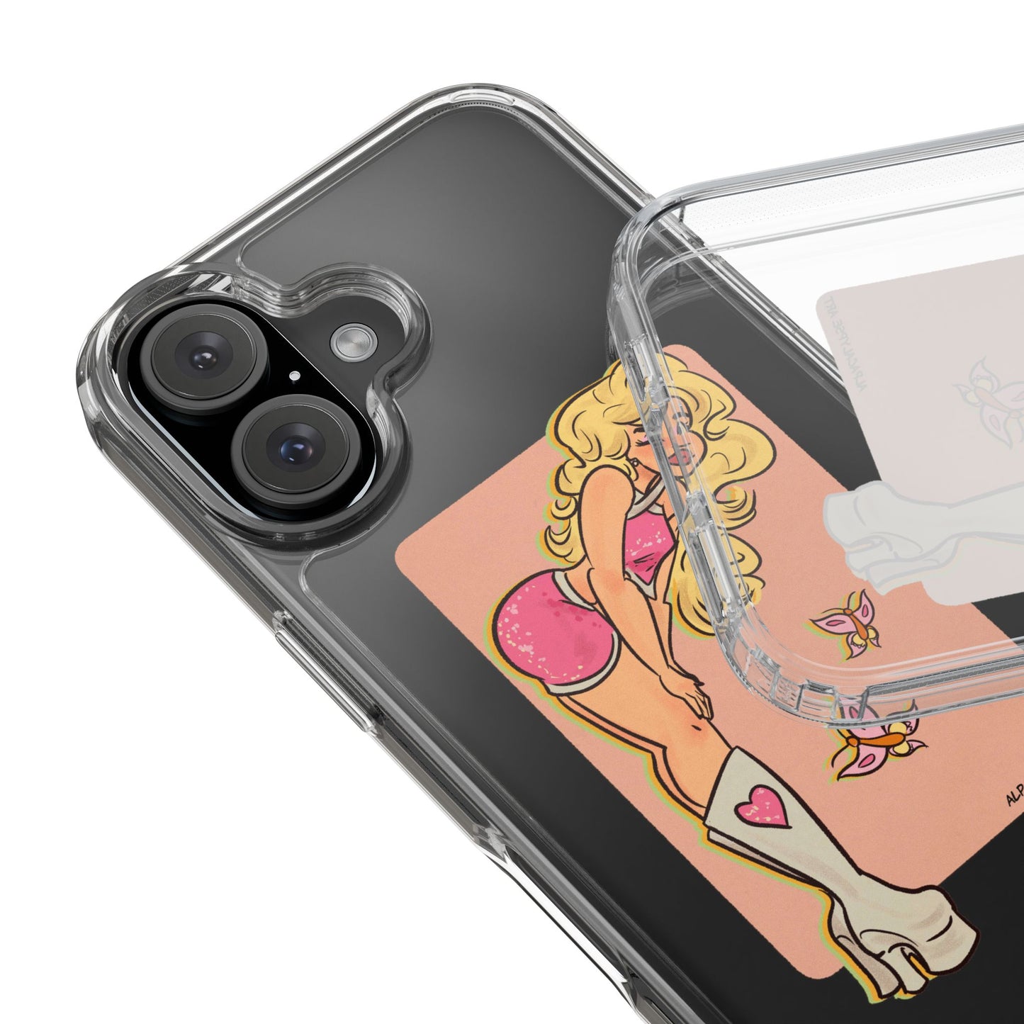 Sabrina Butterfly Clear Phone Case