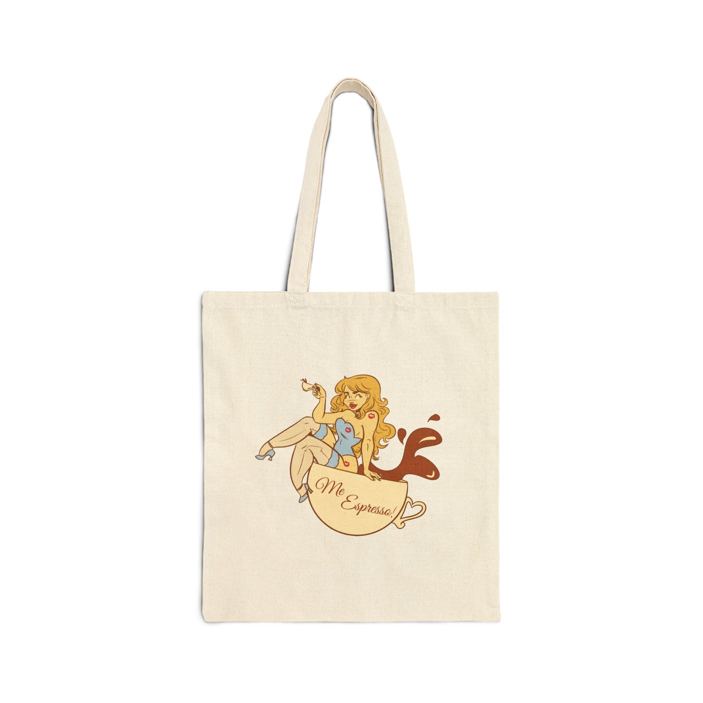 Esspresso Vintage-Inspired Canvas Tote Bag