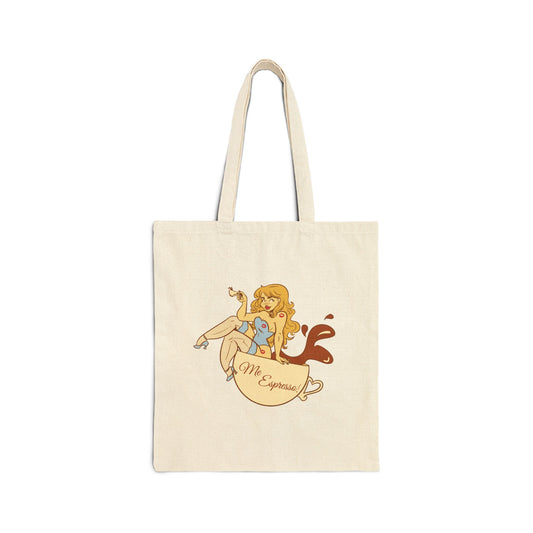 Esspresso Vintage-Inspired Canvas Tote Bag