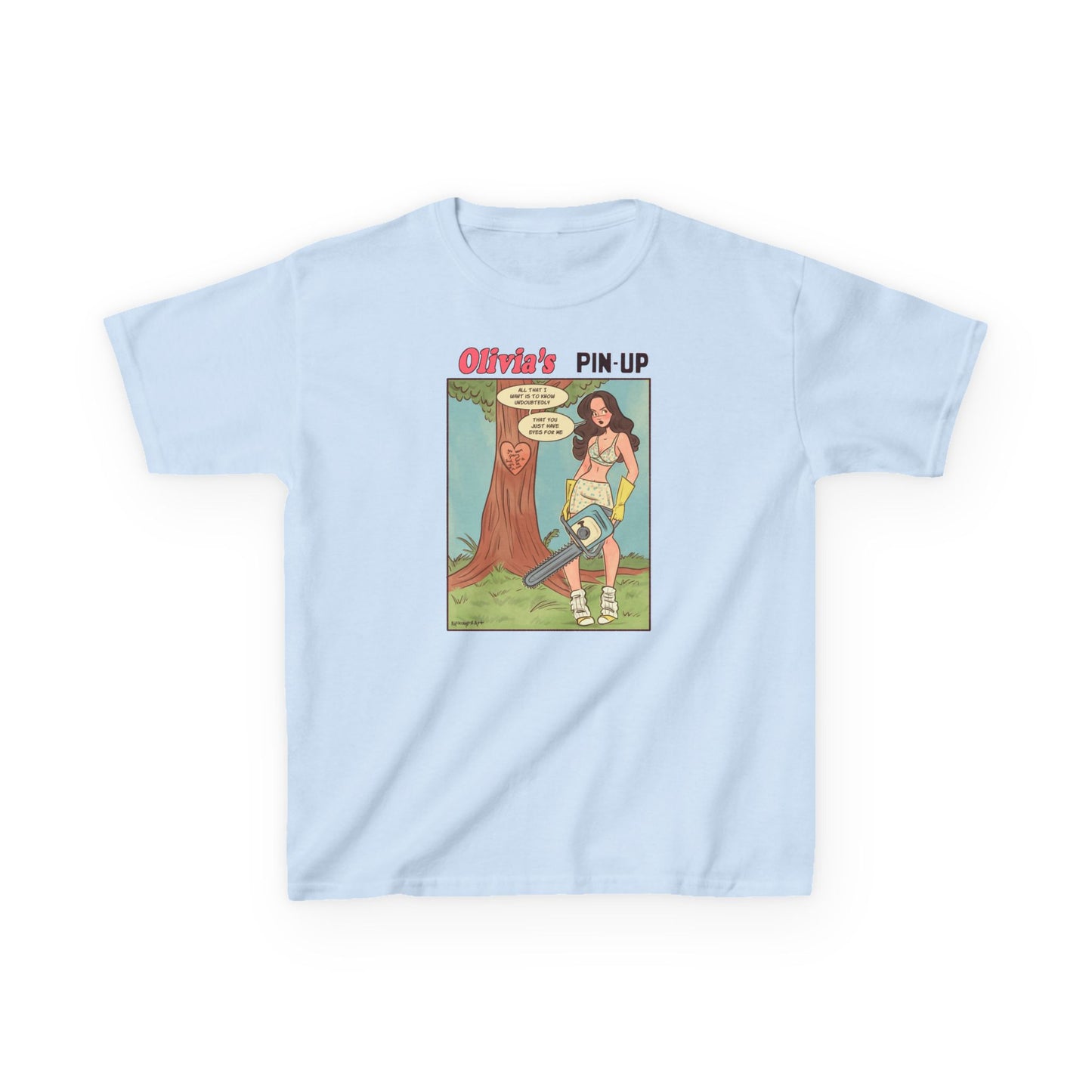 Olivia's Pin Up Baby Tee Printify
