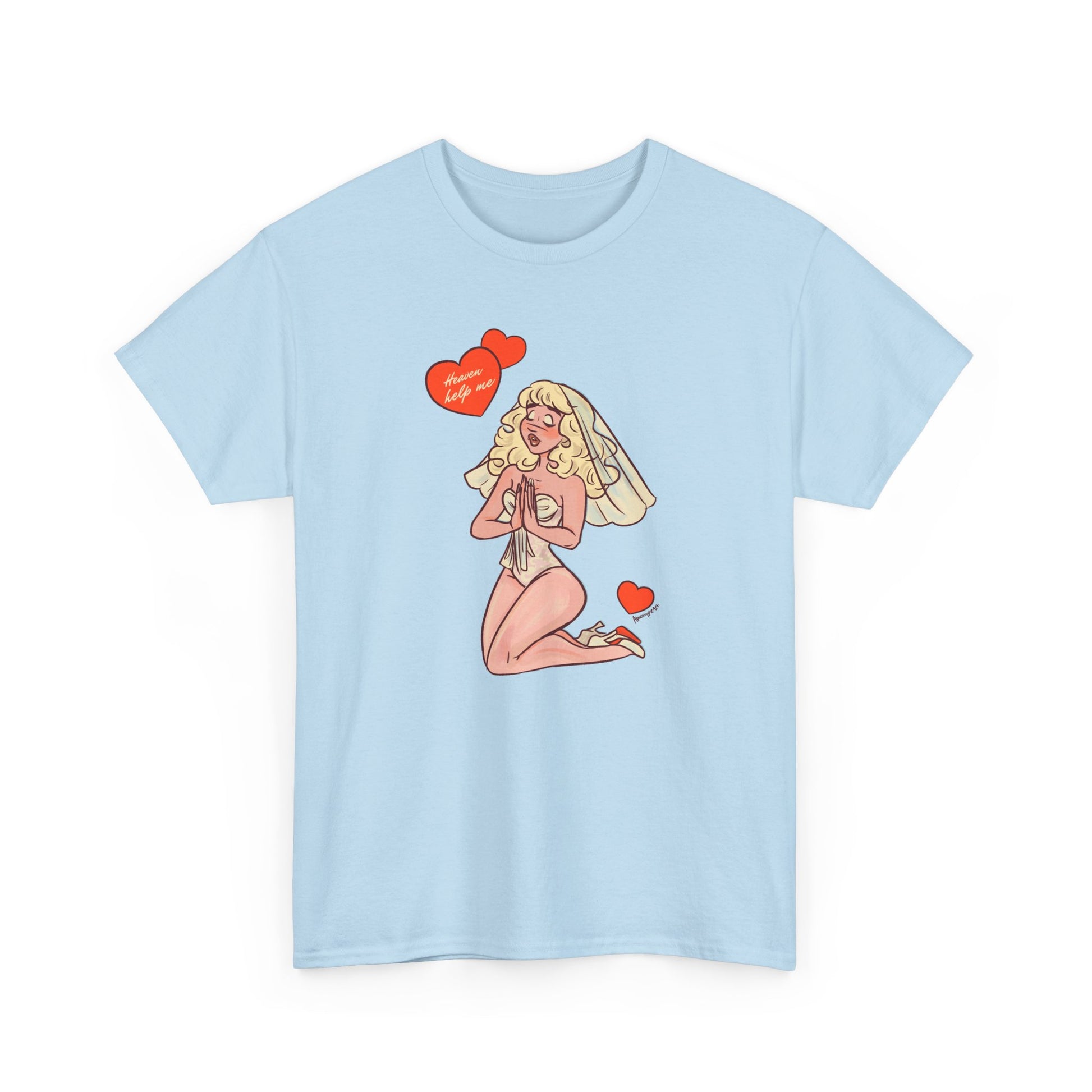 Sabrina Carpenter's Heaven Help Me Unisex Tee Printify